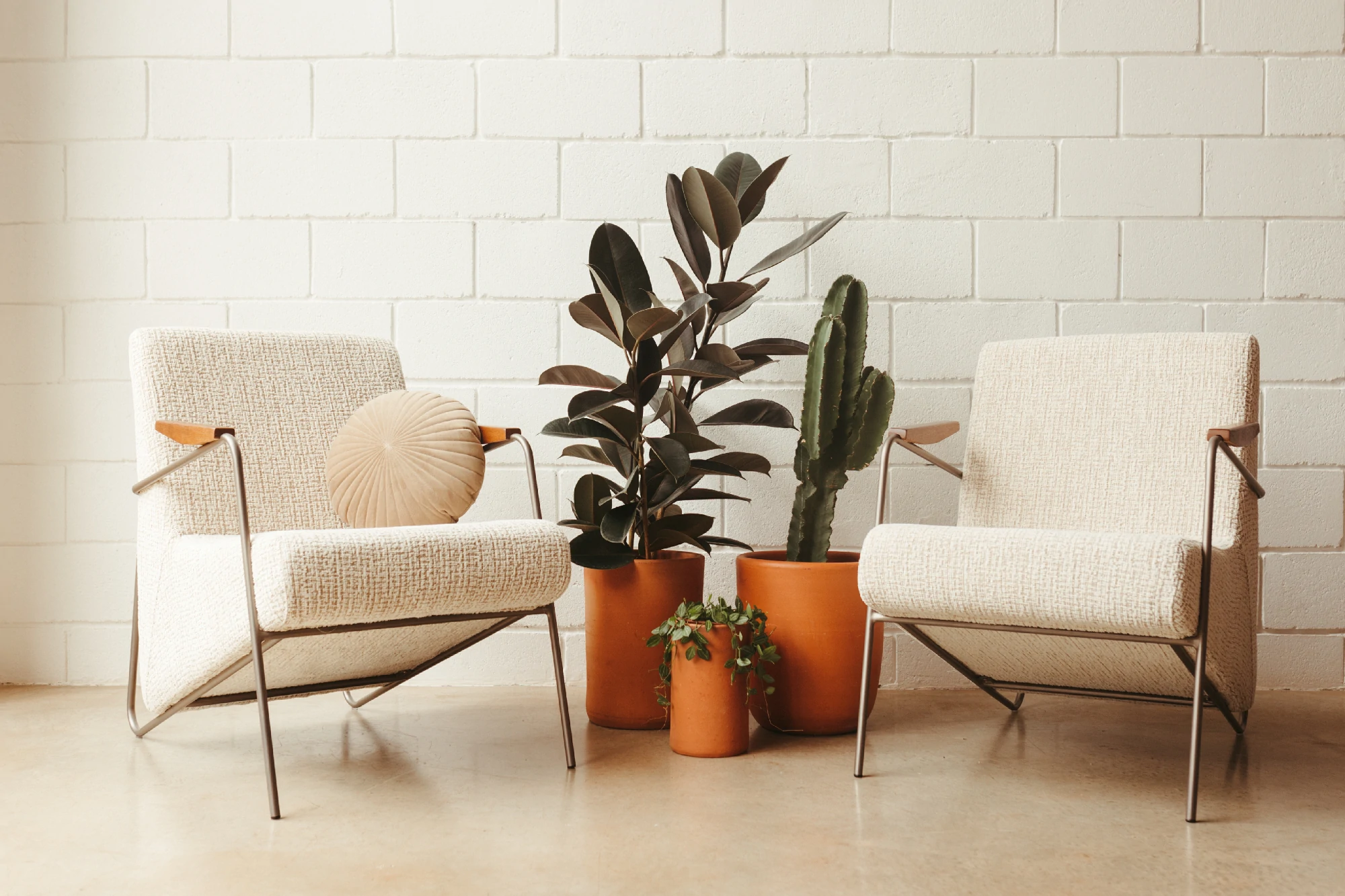 Mueble tapizado Combinare en un ambiente de tonos claros